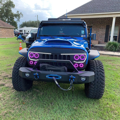 Oracle Vector Jeep Wrangler JK Grille LED Halo Kit - White