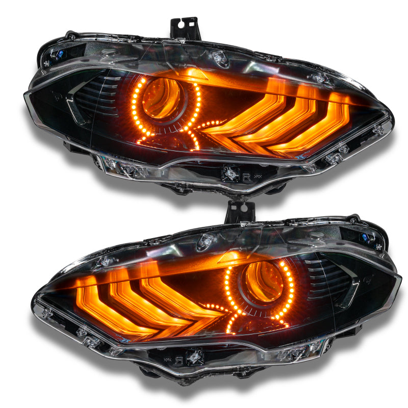 Oracle 18-21 Ford Mustang DRL Upgrade w/ Halo Kit - ColorSHIFT 2