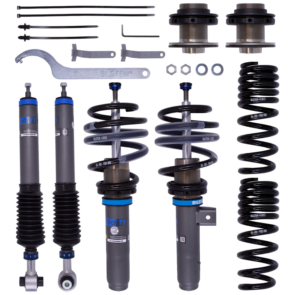 Suspension Kit BMW 330i xDrive 19-25 430i xDrive 2025-2021 M340i xDrive 20-25 Monotube/Twintube Front Lowered Height 25-50mm up to 1115kg Axle Load Rear Lowered Height 20-55mm up to 1345kg Axle Load Without Electronic Suspension EVO T1 Bilstein