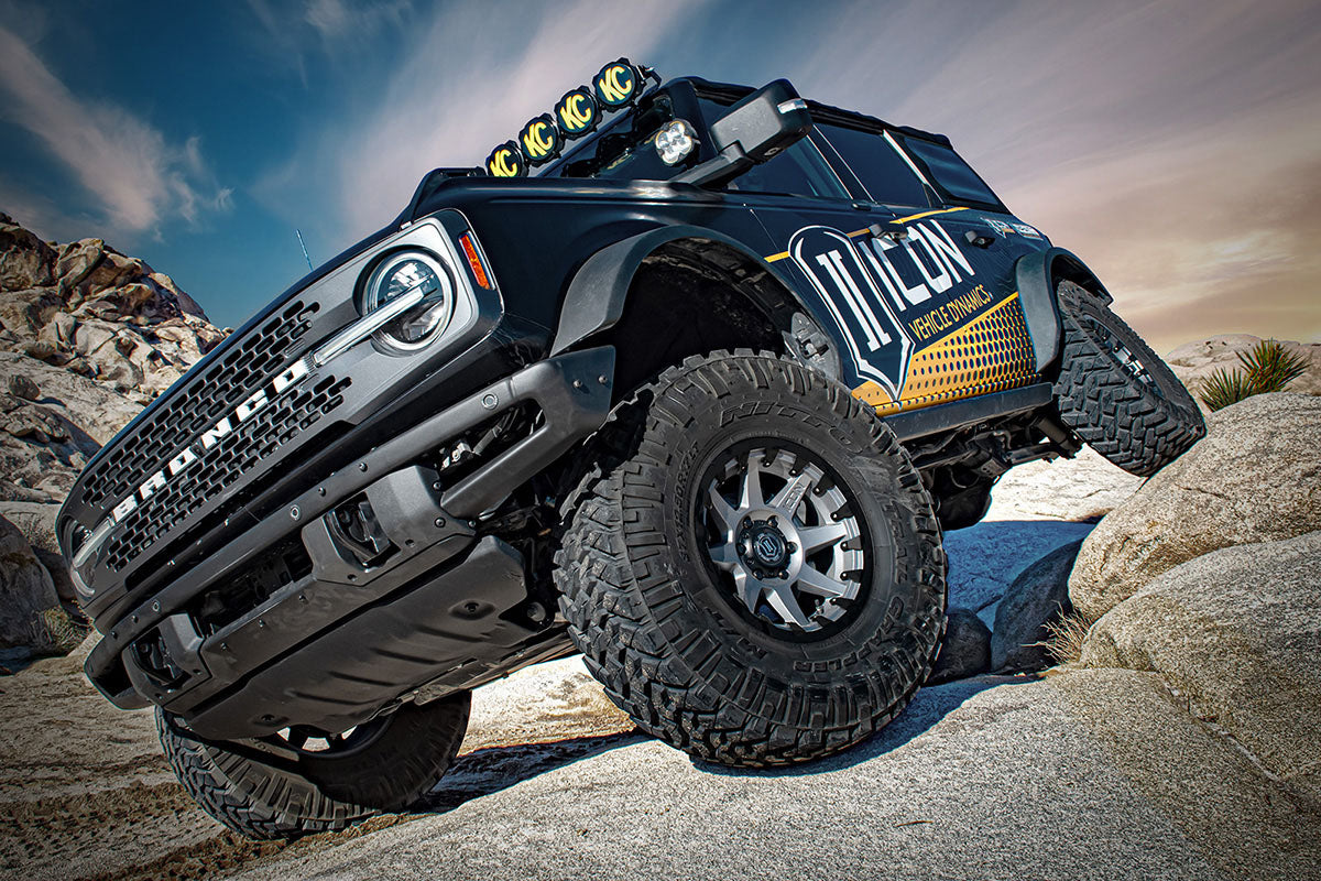 2021-2023 Ford Bronco Rear 1.25-3 Inch Lift V.S. 2.5 Series Coilover Kit Remote Reservoir W/ CDEV Icon Vehicle Dynamics