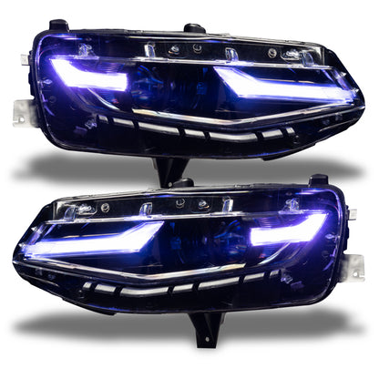 Oracle 19-21 Chevy Camaro LS/LT RGB+A Headlight DRL Kit - ColorSHIFT w/ RF Controller