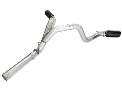 Atlas 4 Inch Aluminized Steel Dpf-Back Exhaust System w/ Tip GM Diesel Trucks 11-16 V8-6.6L (td) Lml aFe Power