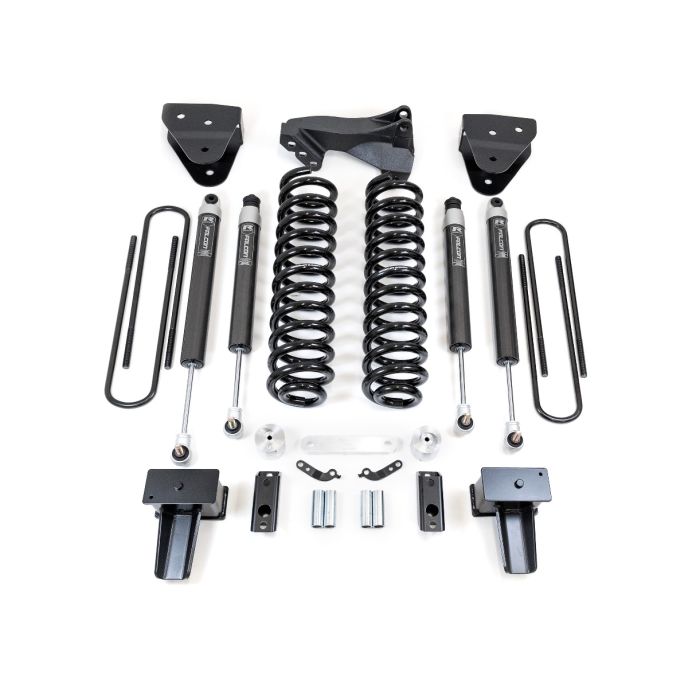 4 Inch Coil Spring Lift Kit With Falcon Shocks 2017-2022 Ford F-350/F-250 Super Duty Diesel 4WD With Camper Spring Package ReadyLIFT
