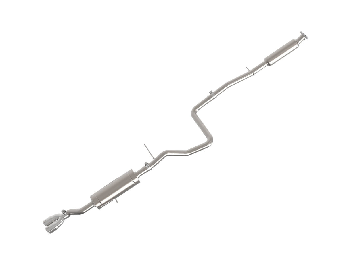 Takeda 2-1/4 Inch 304 Stainless Steel Cat-Back Exhaust System w/ Tip Ford Fiesta (Sedan) 14-19 L4-1.6L aFe Power