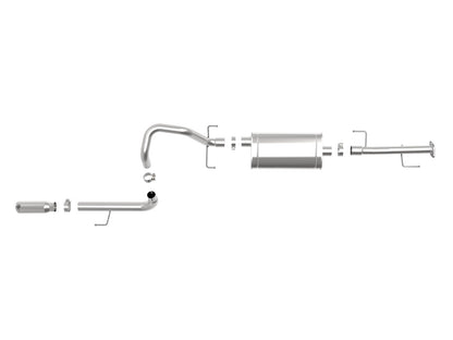 Mach Force-Xp 2-1/2 Inch 304 Stainless Steel Cat-Back Exhaust System w/ Tip Toyota 4Runner 10-24 V6-4.0L aFe Power
