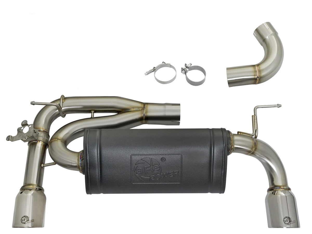 Mach Force-Xp Axle-Back Stainless Steel Exhaust System w/Polished Tips BMW 340i (F30) /440i (F32/33) 16-20 L6-3.0L (t) B58 aFe Power