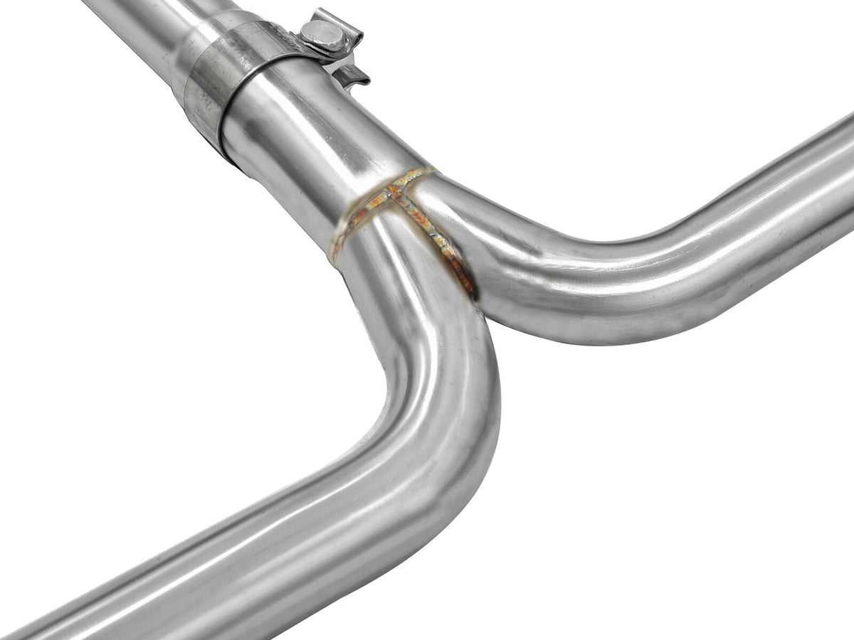 Takeda 2-1/4 Inch to 2 Inch 304 Stainless Steel Cat-Back Exhaust w/Polished Tips Honda Accord 08-12 V6-3.5L aFe Power