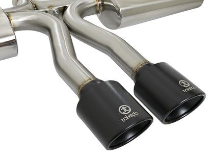 Takeda 3 Inch 304 Stainless Steel Cat-Back Exhaust System w/ Tips Honda Civic Si Sedan 17-20 L4-1.5L (t) aFe Power