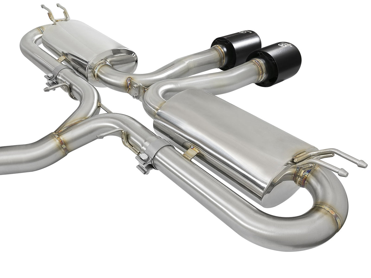Takeda 3 Inch 304 Stainless Steel Cat-Back Exhaust System w/ Tips Honda Civic Si Sedan 17-20 L4-1.5L (t) aFe Power