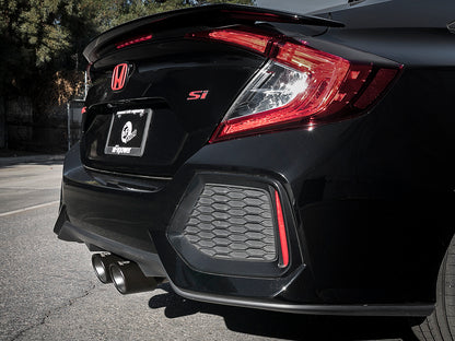 Takeda 3 Inch 304 Stainless Steel Cat-Back Exhaust System w/ Tips Honda Civic Si Sedan 17-20 L4-1.5L (t) aFe Power