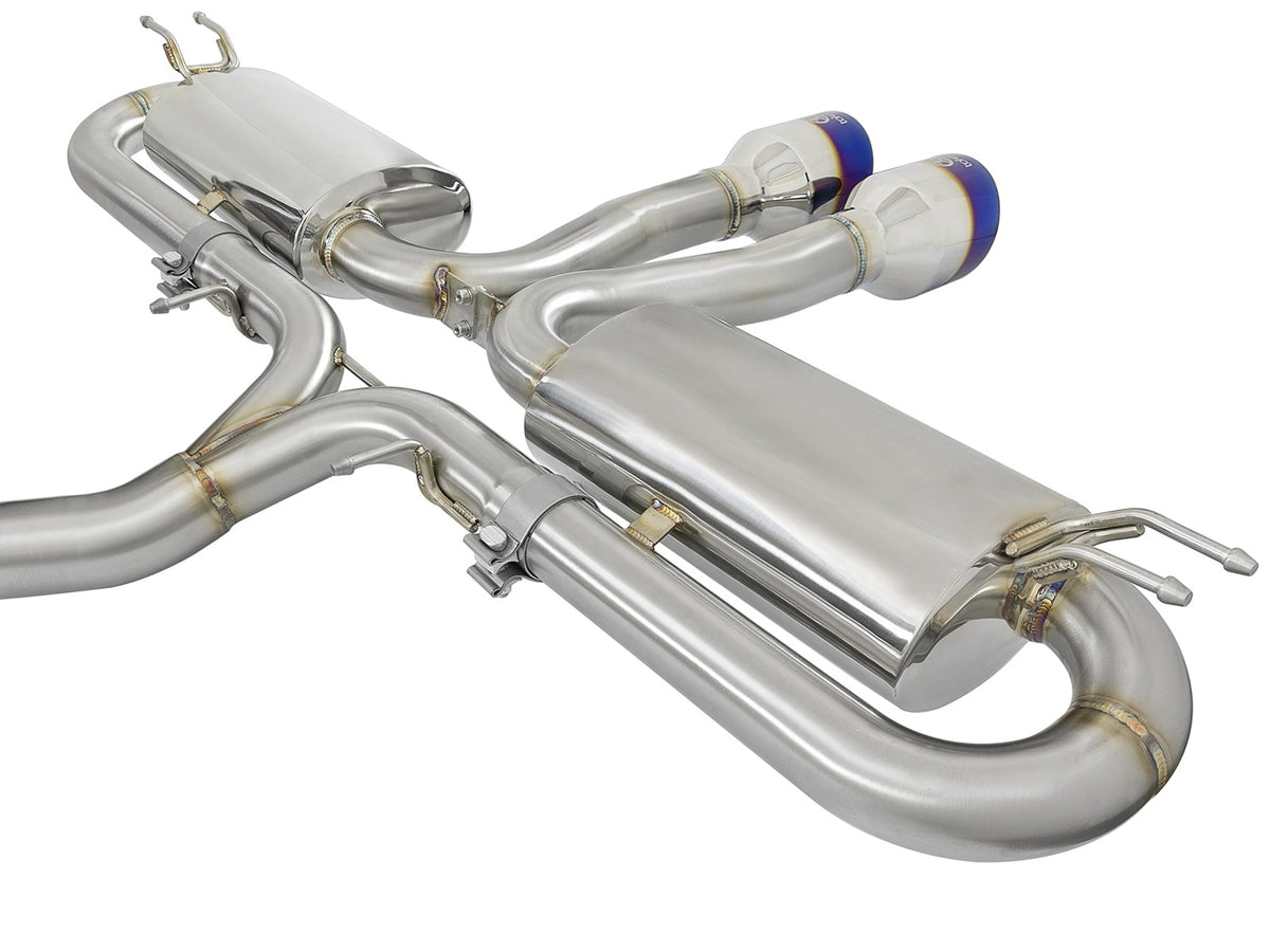 Takeda 3 Inch 304 Stainless Steel Cat-Back Exhaust System w/ Tips Honda Civic Si Sedan 17-20 L4-1.5L (t) aFe Power