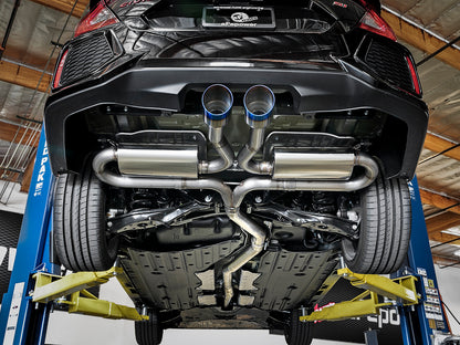 Takeda 3 Inch 304 Stainless Steel Cat-Back Exhaust System w/ Tips Honda Civic Si Sedan 17-20 L4-1.5L (t) aFe Power