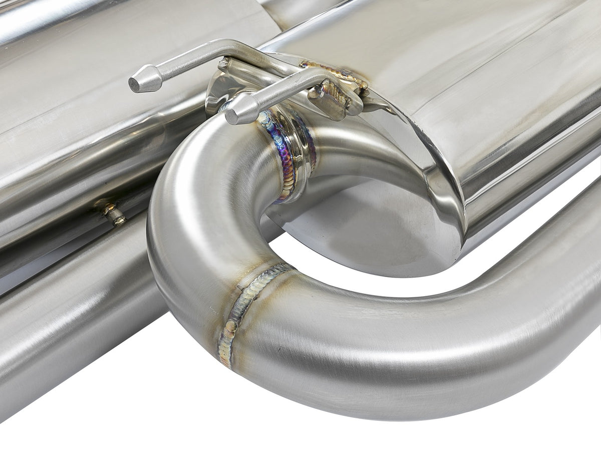Takeda 3 Inch 304 Stainless Steel Cat-Back Exhaust System w/ Tips Honda Civic Si Sedan 17-20 L4-1.5L (t) aFe Power