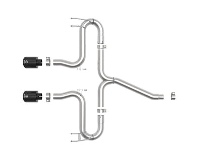 Takeda 2-1/2 Inch 304 Stainless Steel Axle-Back Exhaust System w/ Tips Honda Civic Sport 17-21 L4-1.5L (t) aFe Power