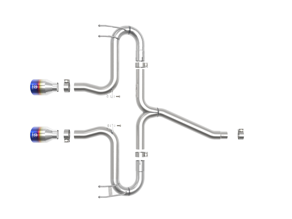 Takeda 2-1/2 Inch 304 Stainless Steel Axle-Back Exhaust System w/ Tips Honda Civic Sport 17-21 L4-1.5L (t) aFe Power
