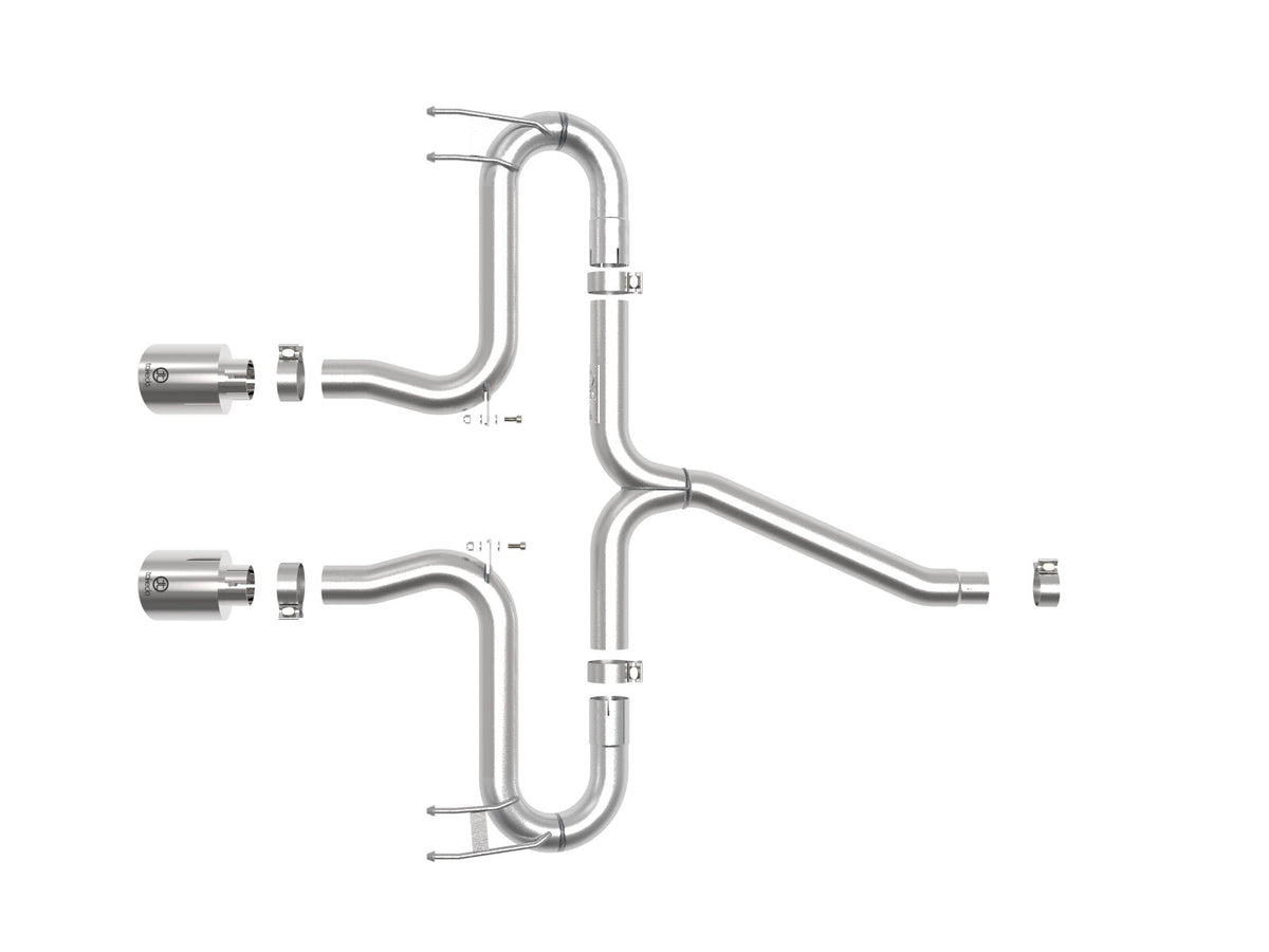 Takeda 2-1/2 Inch 304 Stainless Steel Axle-Back Exhaust System w/ Tips Honda Civic Sport 17-21 L4-1.5L (t) aFe Power
