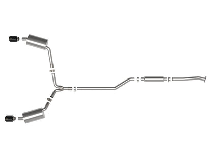Takeda 2-1/2 Inch to 2-1/4 Inch 304 Stainless Steel Cat-Back Exhaust System Acura Tsx 09-14 L4-2.4L aFe Power