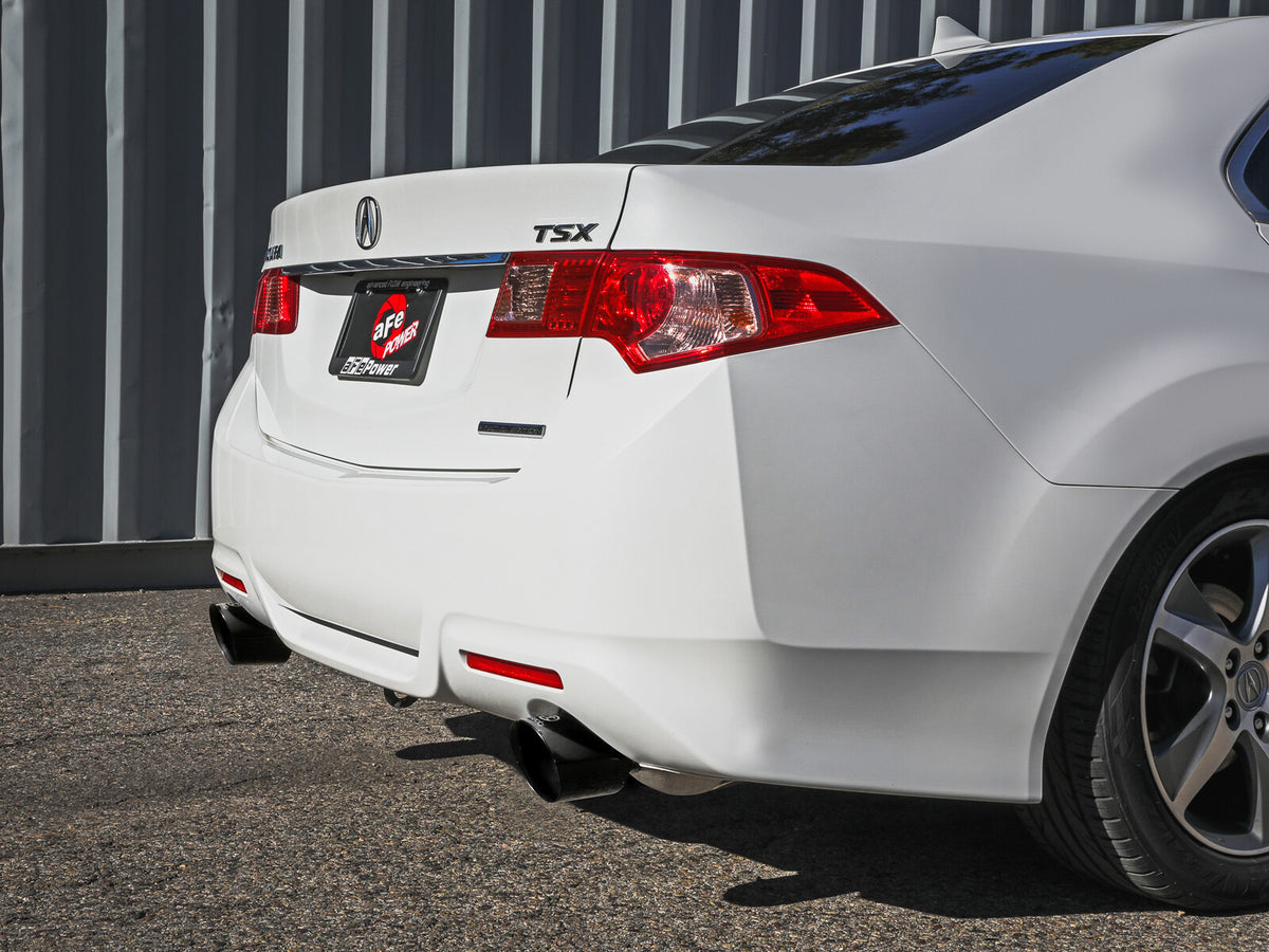 Takeda 2-1/2 Inch to 2-1/4 Inch 304 Stainless Steel Cat-Back Exhaust System Acura Tsx 09-14 L4-2.4L aFe Power
