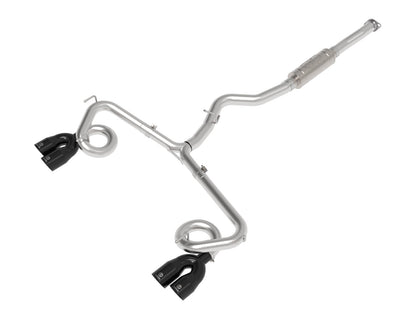 Takeda 3 Inch to 2-1/4 Inch 304 Stainless Steel Cat-Back Exhaust w/ Black Tip Subaru Wrx/STi 15-21 H4-2.0/2.5L (t) aFe Power