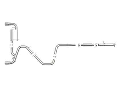 Takeda 3 Inch 304 Stainless Steel Cat-Back Exhaust System w/ Tips Hyundai Veloster N 19-20 L4-2.0L (t) aFe Power