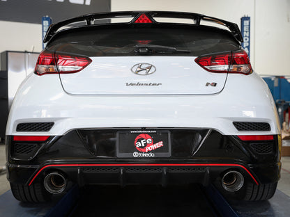 Takeda 3 Inch 304 Stainless Steel Cat-Back Exhaust System w/ Tips Hyundai Veloster N 19-20 L4-2.0L (t) aFe Power