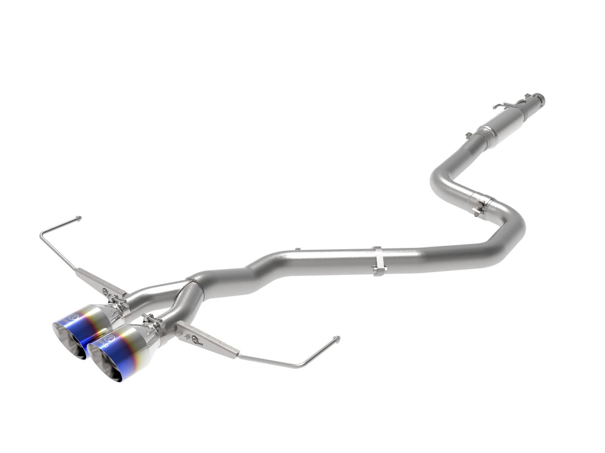Takeda 3 Inch to 2-1/2 Inch 304 Stainless Steel Cat-Back Exhaust Hyundai Veloster 19-21 L4-1.6L (t) aFe Power