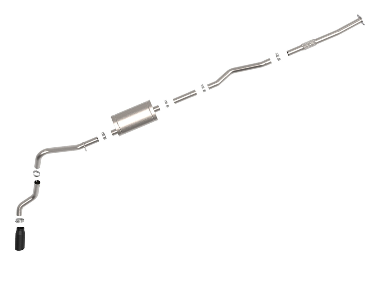 Apollo GT Series 3 Inch 409 Stainless Steel Cat-Back Exhaust System w/ Tip GM Silverado/Sierra 1500 19-26 L4-2.7L (t) aFe Power