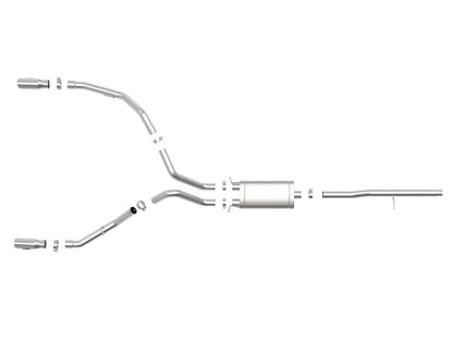 Apollo GT Series 3 Inch 409 Stainless Steel Cat-Back Exhaust System w/ Tip GM Silverado/Sierra 1500 09-19 V6-4.3/V8-4.8/5.3L aFe Power