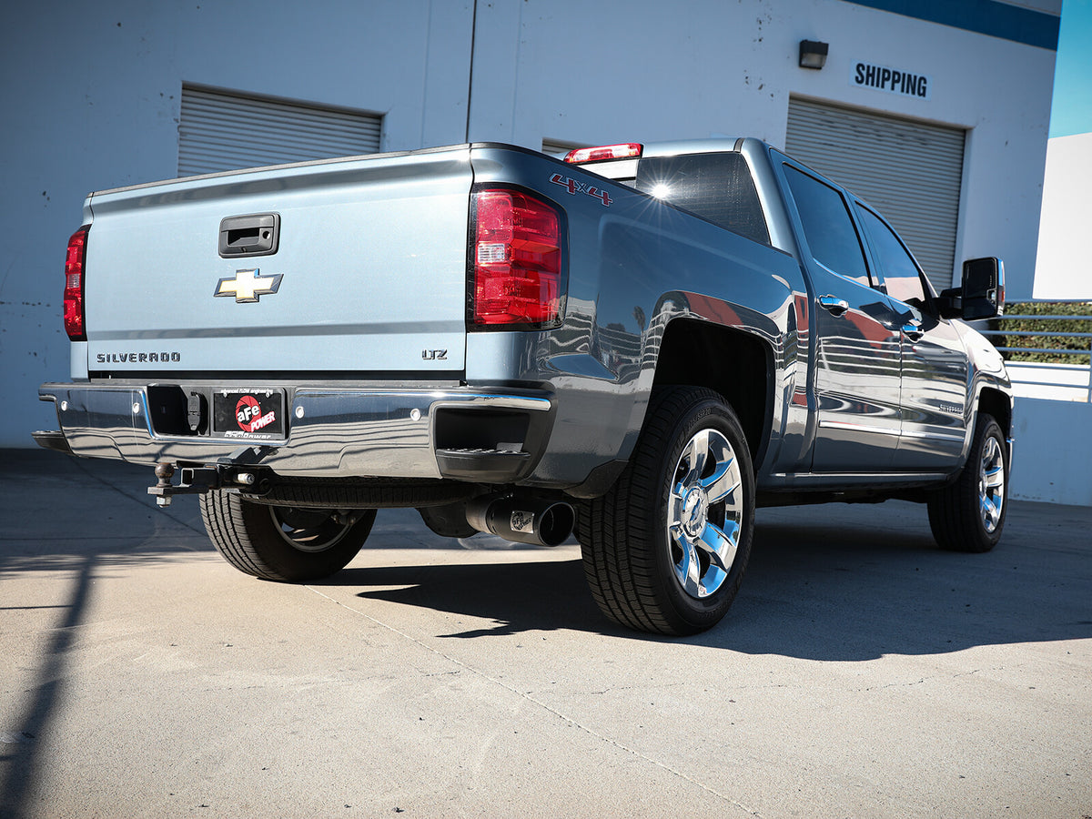 Apollo GT Series 4 Inch 409 Stainless Steel Cat-Back Exhaust System w/ Tip GM Silverado/Sierra 1500 14-18 V8-6.2L aFe Power