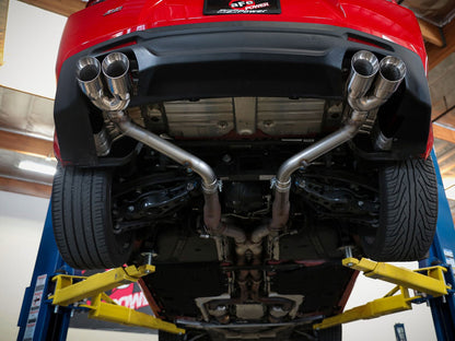 Mach Force-Xp 2-1/2 Inch 409 Stainless Steel Axle-Back Exhaust System Black Tips No Mufflers Chevrolet Camaro SS 16-24 V8-6.2L aFe Power
