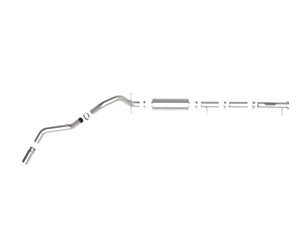 Apollo GT Series 4 Inch 409 Stainless Steel Cat-Back Exhaust System w/ Tip GM 2500/3500HD 20-26 V8-6.6L L8T 149.4-159 Inch Wheelbase aFe Power