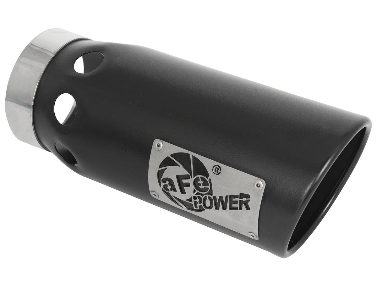 Large Bore-HD 4 Inch 409 Stainless Steel Dpf-Back Exhaust System w/ Tip GM Diesel Trucks 20-26 V8-6.6L (td) L5P aFe Power