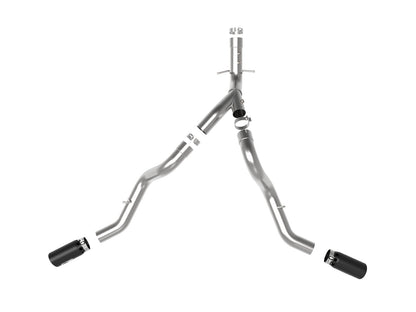 Large Bore-HD 4 Inch 409 Stainless Steel Dpf-Back Exhaust System w/ Tip GM Diesel Trucks 20-26 V8-6.6L (td) L5P aFe Power