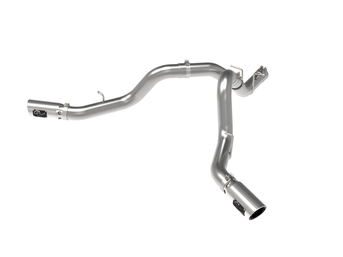 Large Bore-HD 4 Inch 409 Stainless Steel Dpf-Back Exhaust System w/ Tip GM Diesel Trucks 20-26 V8-6.6L (td) L5P aFe Power