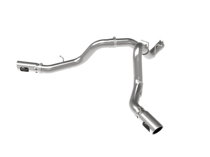 Large Bore-HD 4 Inch 409 Stainless Steel Dpf-Back Exhaust System w/ Tip GM Diesel Trucks 20-26 V8-6.6L (td) L5P aFe Power