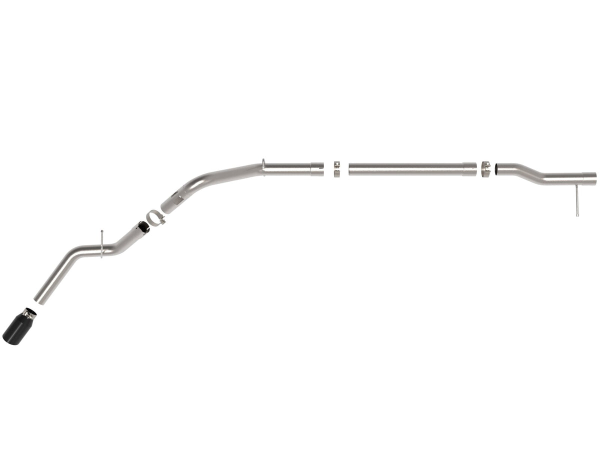 Large Bore-HD 3 Inch 409 Stainless Steel Dpf-Back Exhaust System w/ Tip GM Trucks 23-26 L6-3.0L (td) LZ0 aFe Power