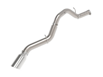 Large Bore-HD 5 Inch 409 Stainless Steel Dpf-Back Exhaust System w/ Tip GM Diesel Trucks 24-26 V8-6.6L (td) L5P aFe Power