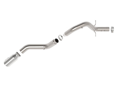 Large Bore-HD 5 Inch 409 Stainless Steel Dpf-Back Exhaust System w/ Tip GM Diesel Trucks 24-26 V8-6.6L (td) L5P aFe Power