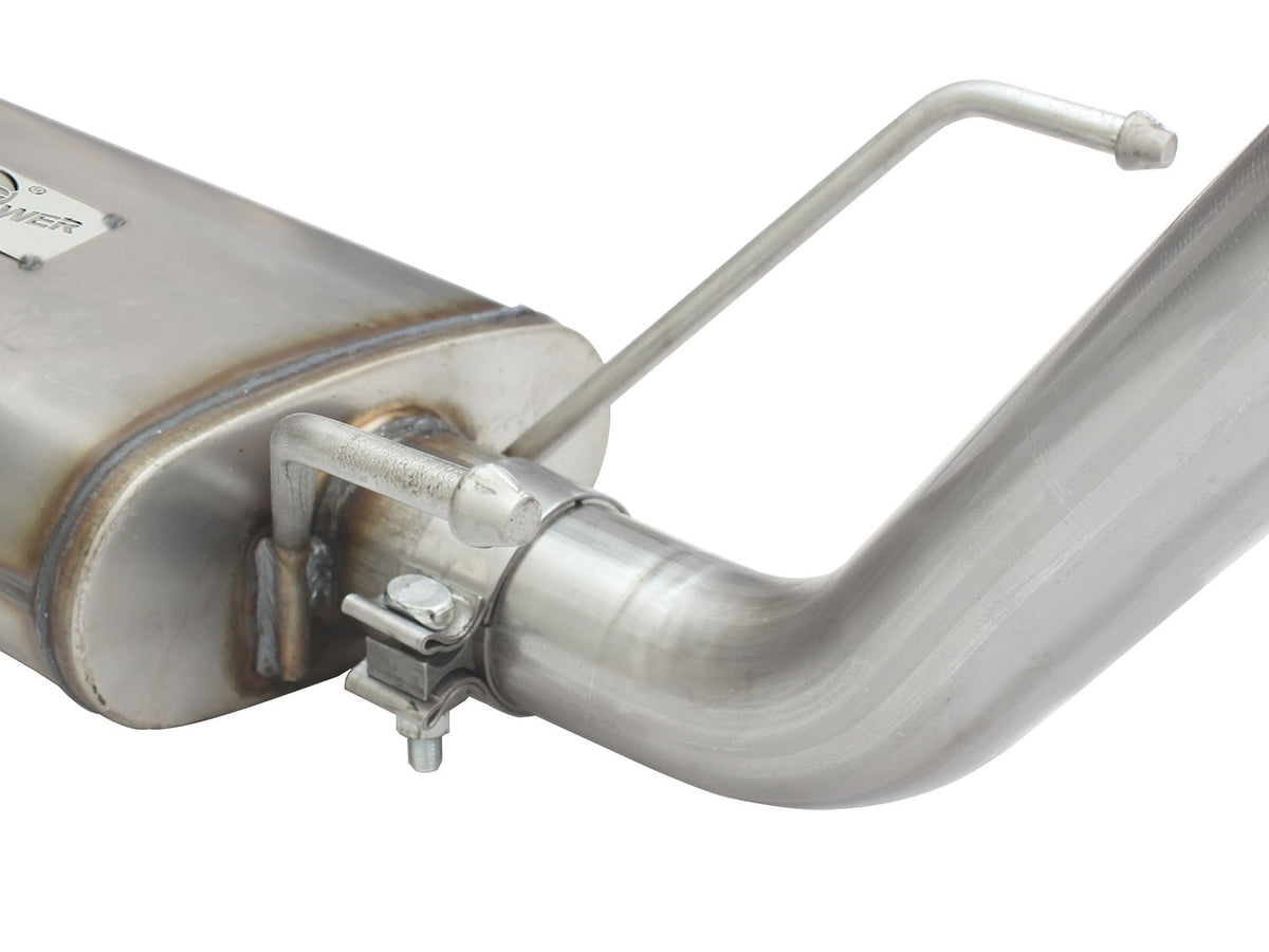 Mach Force-Xp 2-1/2 Inch 409 Stainless Steel Cat-Back Exhaust System w/ Tip Toyota Tacoma 13-15 L4-2.7L aFe Power