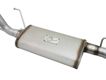 Mach Force-Xp 2-1/2 Inch 409 Stainless Steel Cat-Back Exhaust System w/ Tip Toyota Tacoma 13-15 L4-2.7L aFe Power