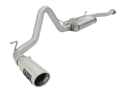 Mach Force-Xp 2-1/2 Inch 409 Stainless Steel Cat-Back Exhaust System w/ Tip Toyota Tacoma 13-15 L4-2.7L aFe Power