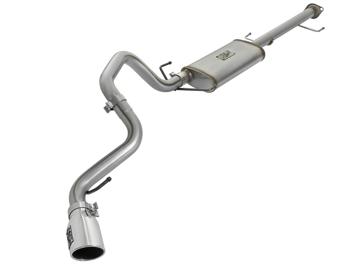 Mach Force-Xp 2-1/2 Inch 409 Stainless Steel Cat-Back Exhaust w/Polished Tip Toyota Fj Cruiser 07-18 V6-4.0L aFe Power