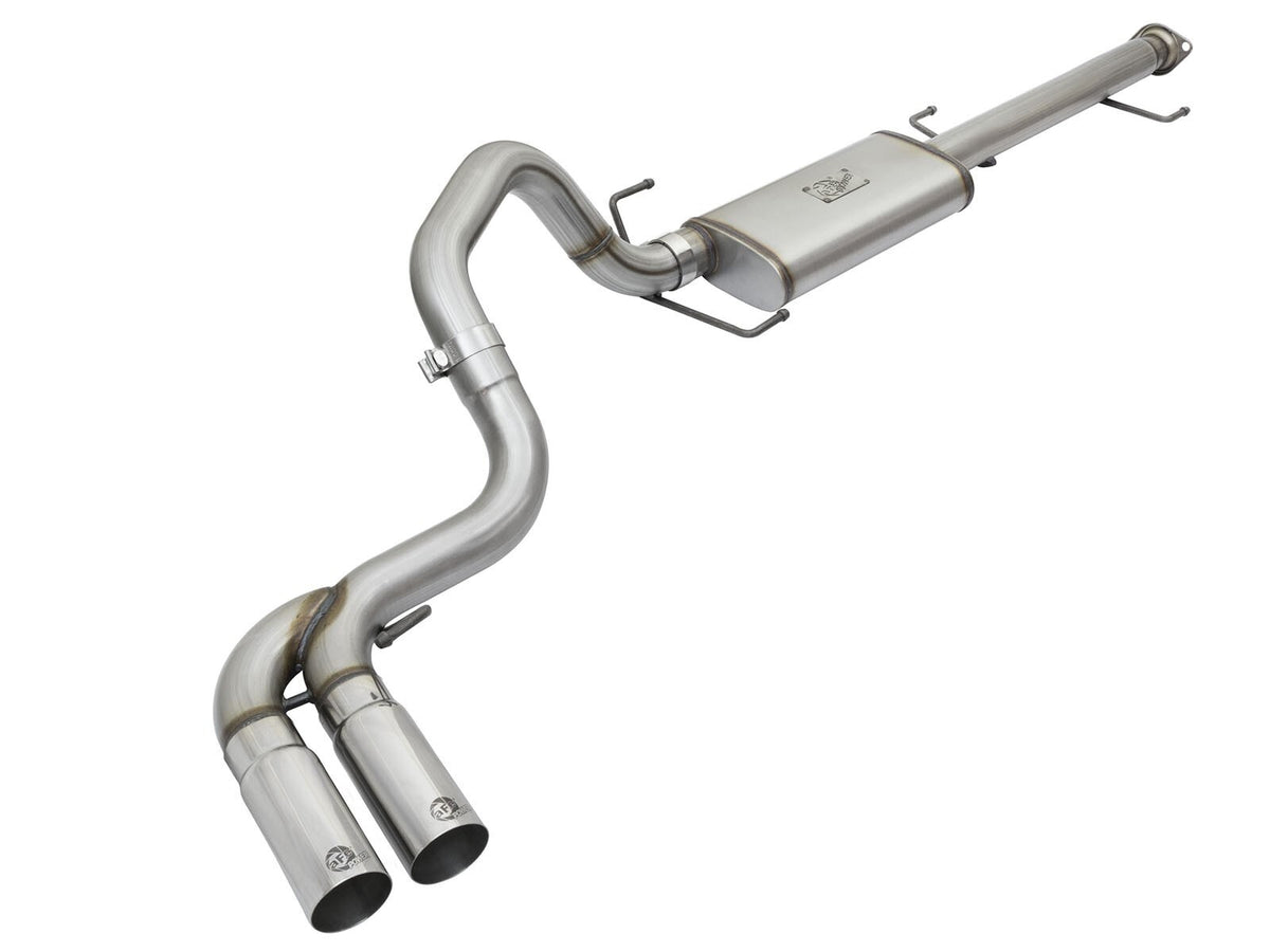 Rebel Series 3 Inch Cat-Back Exhaust System w/ Mid-Side Exit Tips Toyota Fj Cruiser 07-18 V6-4.0L aFe Power