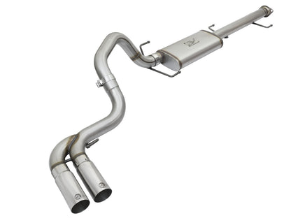 Rebel Series 3 Inch Cat-Back Exhaust System w/ Mid-Side Exit Tips Toyota Fj Cruiser 07-18 V6-4.0L aFe Power