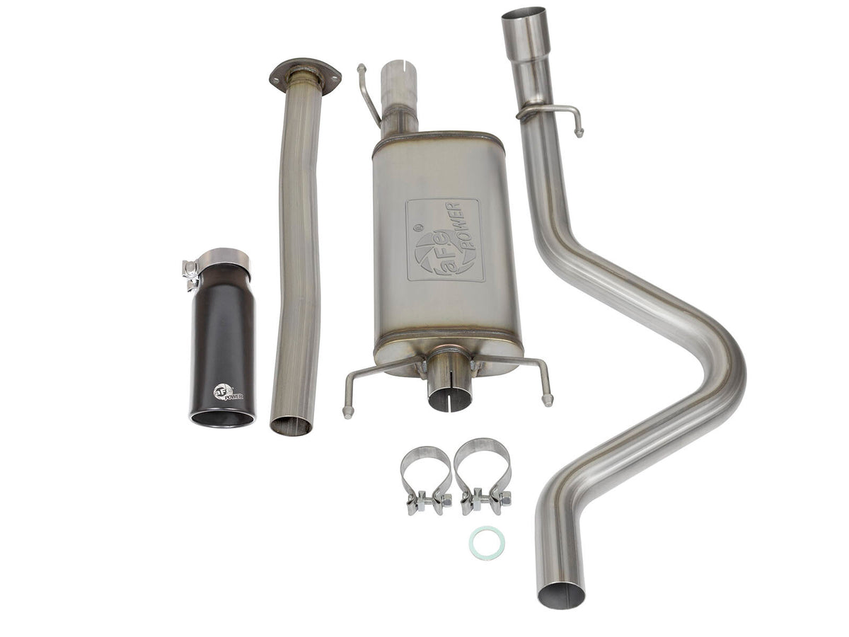 Mach Force-Xp 2-1/2 Inch 409 Stainless Steel Cat-Back Exhaust System w/ Tip Toyota Tacoma 05-12 L4-2.7L aFe Power