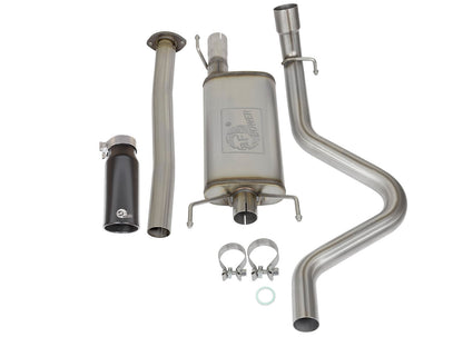 Mach Force-Xp 2-1/2 Inch 409 Stainless Steel Cat-Back Exhaust System w/ Tip Toyota Tacoma 05-12 L4-2.7L aFe Power