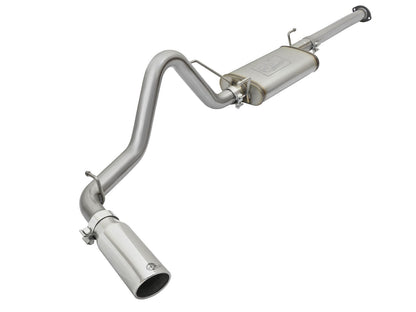 Mach Force-Xp 2-1/2 Inch 409 Stainless Steel Cat-Back Exhaust System w/ Tip Toyota Tacoma 05-12 L4-2.7L aFe Power