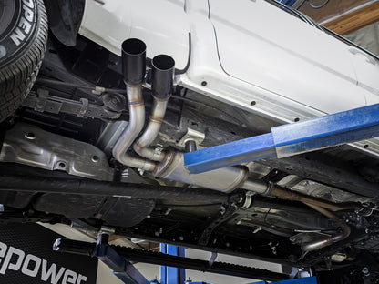 Rebel Series 3 Inch Cat-Back Exhaust System w/ Dual Mid-Side Exit Tips Toyota Tacoma 16-23 V6-3.5L aFe Power