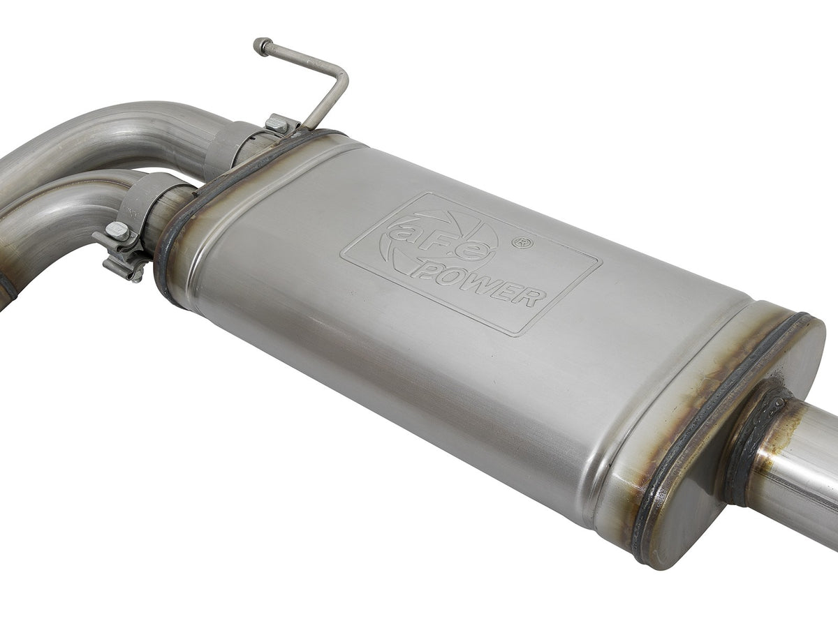 Rebel Series 3 Inch Cat-Back Exhaust System w/ Dual Mid-Side Exit Tips Toyota Tacoma 16-23 V6-3.5L aFe Power