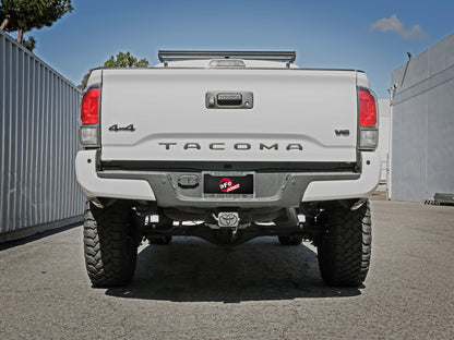Mach Force-Xp 2-1/2 Inch 409 Stainless Steel Cat-Back Hi-Tuck Exhaust System Toyota Tacoma 16-23 L4-2.7L/V6-3.5L aFe Power